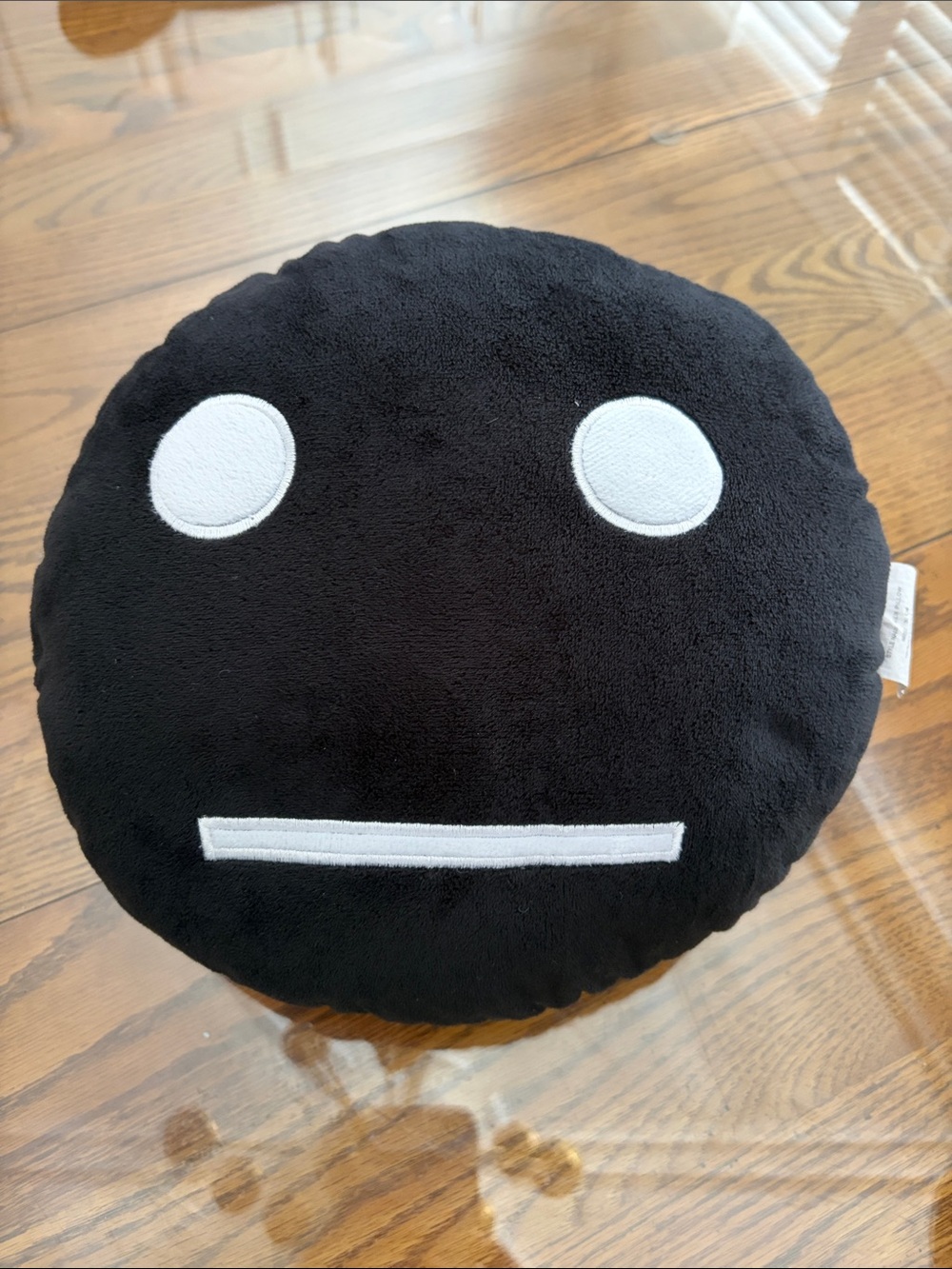 Meh Expressionless Face Black & White Pillow Size 30CM